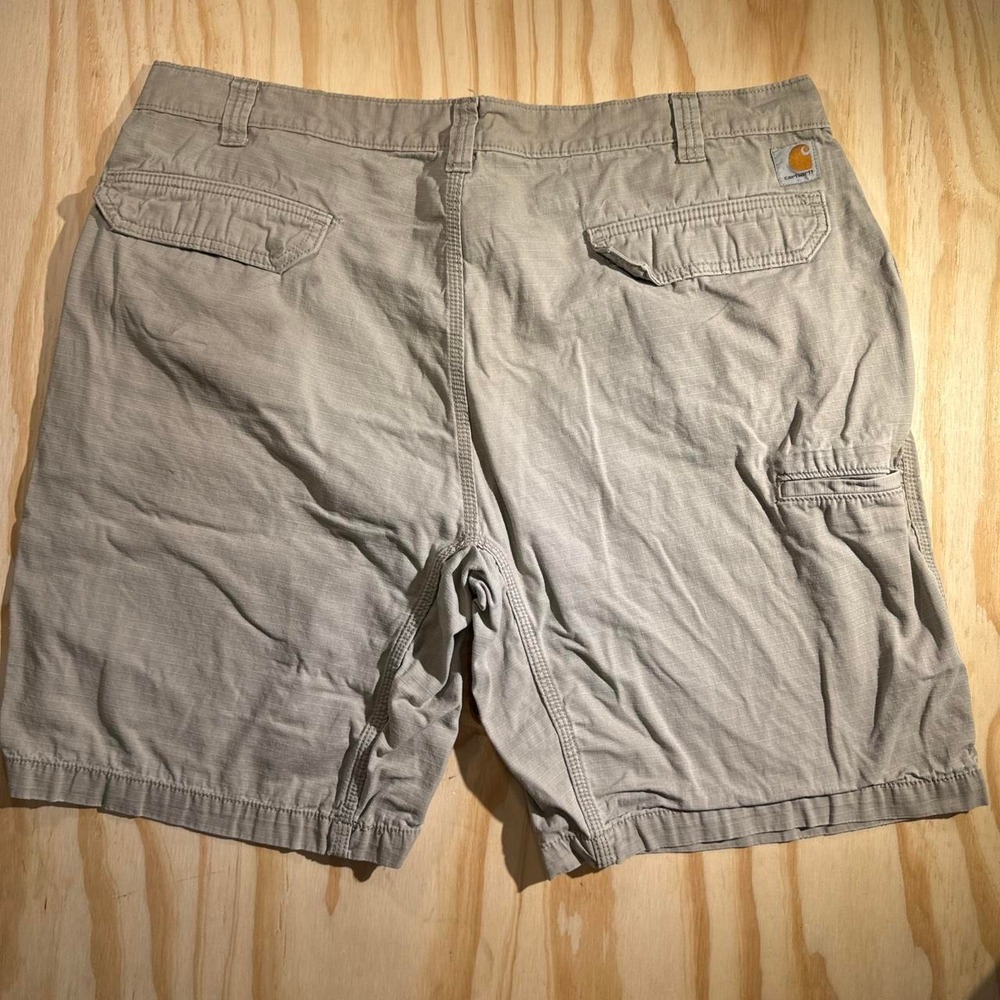 Carhartt Mens 42 Tan Relaxed Fit Ripstop Cargo Work Shorts